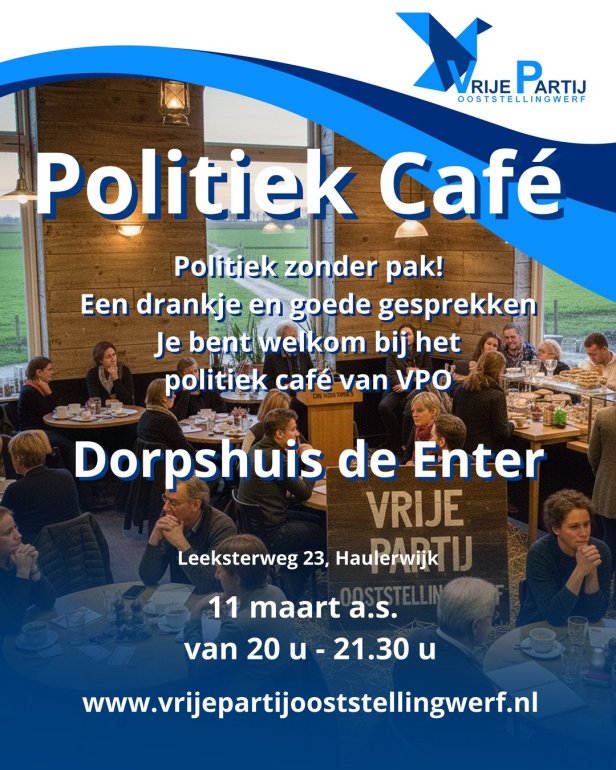 Politiek Café in Haulerwijk